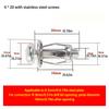 Petal Rivets Wear-resistant Lock Nut Threaded Screw Bolts Hollow Stainless Steel Rivet Coated for Fixed License Plate