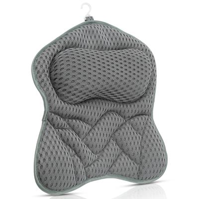 Bathtub Pillow for Tub Neck and Back Support with Non Slip Suction Cups Soft Spa Massage Cushion Mat Bath Pillow