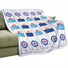 Curling Spiel Muster Flanelldecke Sport Thema Überwurf Weich Gemütlich Wohnzimmer Dekoration Geschenk für Sportler Winter Heimkomfort