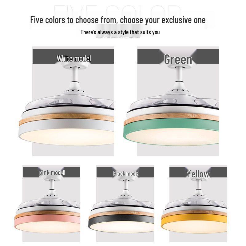 Smart LED Ceiling Fan Light for Home and Study - Modern Design for Bedroom or Restaurant