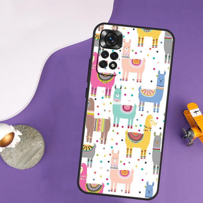Alpaka Lama Hülle Für Xiaomi Redmi Note 13 14 Pro 12 9 10 11 Pro 10S 11S 12S Redmi 14C 13C 10C 12C Abdeckung