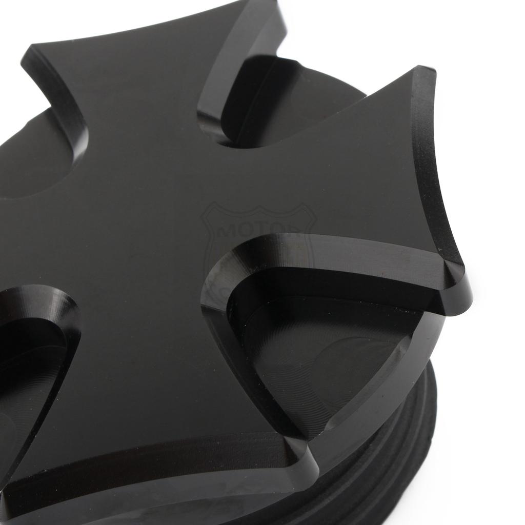 Gas Cap Vented Cross Fuel Tank Cap For Harley Touring Road King Street Glide Sportster 883 Dyna Softail 96-2020 Motorcycle Black