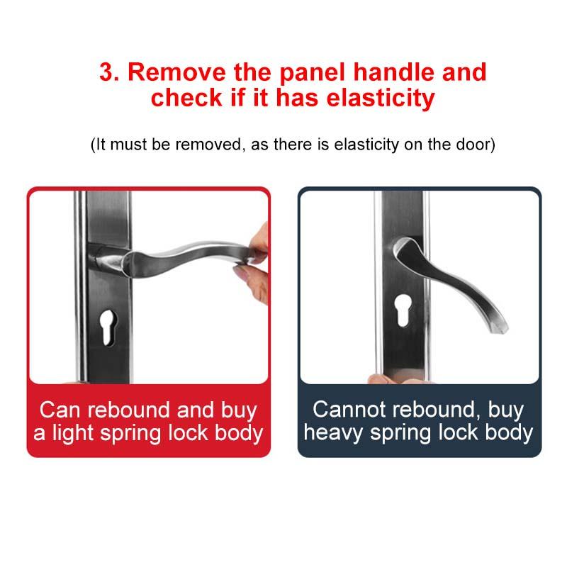 1Pc Door Latch Catch Privacy Lock Three Pronged Single Tongue Lock Body Bathroom Indoor Door Lock Cylinder DIY Stainless Steel