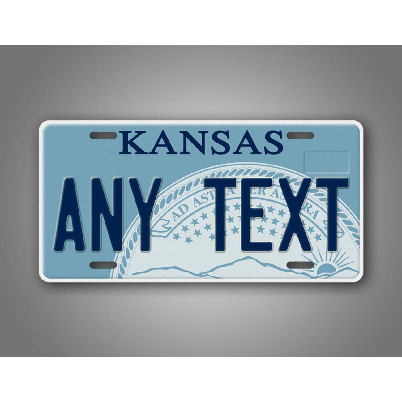 

Personalized Kansas Tin Sign Home Wall Decor Metal Plate Art белый
