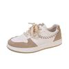 Women's Sneakers  Autumn New Rubber Flat Shoes Lightweight Breathable Color-Blocking Wheat Casual Women's Sports Shoes Mixed Batch