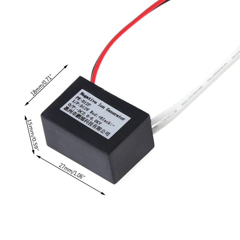 DC 12V High Output Air Ionizer Airborne Negative Ion Anion Generator DIY