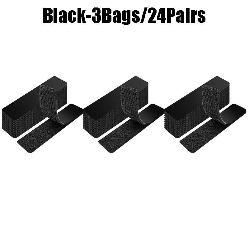 Reusable Hook and Loop Adhesive Strips 15LB Heavy Duty Double Sided Tape Damage Free Wall Hanging for Decorations Tools Storage