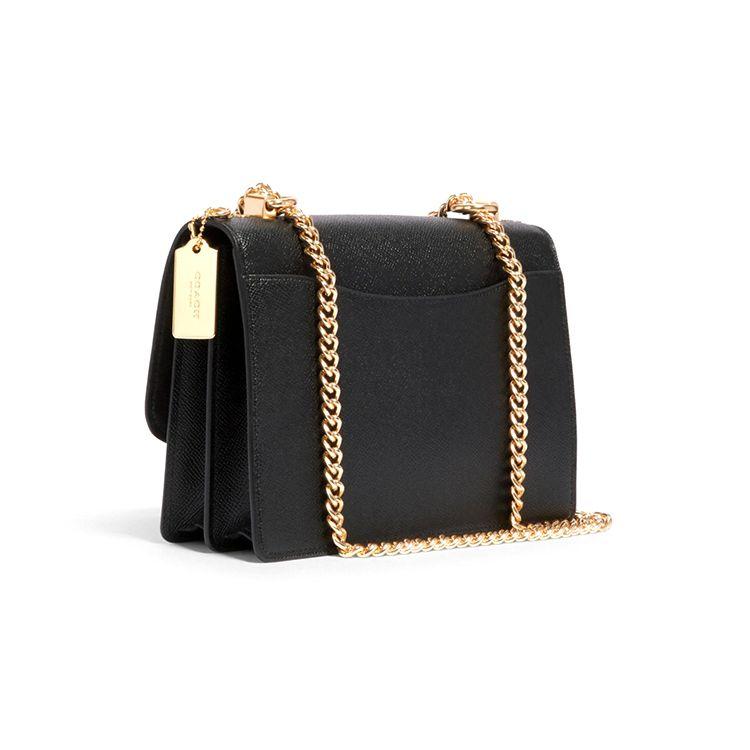 Coach Borsa a Spalla Klare 21 con Catena Borsa a Fisarmonica in Pelle Borsa a Spalla da Donna Nero 91019-IMAA8