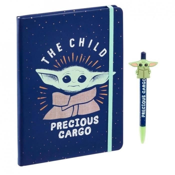 Cahier et stylo - Star Wars - The Mandalorian - Noir - A5 - Mixte