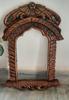 Handcrafted Rajasthani Jharokha: Ethnic Brown Wood Wall Frame