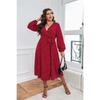 XL-4XL Autumn Winter Women Dresses plus Size Ladies Skirt Female