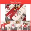 Toalha de Mesa Festiva de Natal com Desenho do Rudolph Para Decoração de Jantar de Feriado