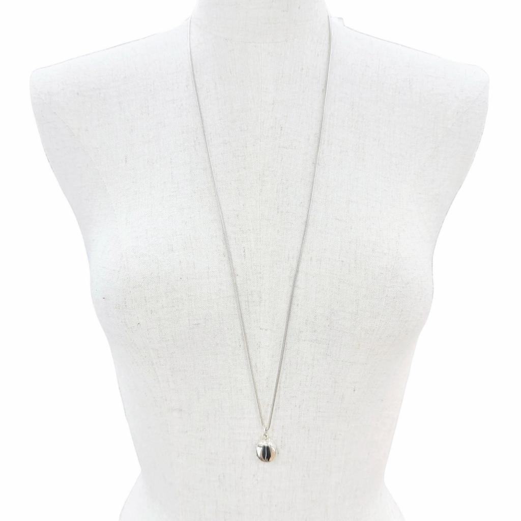 Great TIFFANY&Co. Necklace Oval Locket Pendant Necklace (Rare) Silver 925 Women Used