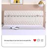 Off-white Thickened Upholstered Headboard Cover - Full Size, Simple and Soft