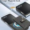 2 In 1 Magnetic Wallet Leather Case for Samsung Galaxy Z Flip 7 6 5 4 3 Flip7 Flip6 Flip5 Kickstand Cards Holder Phone Cover