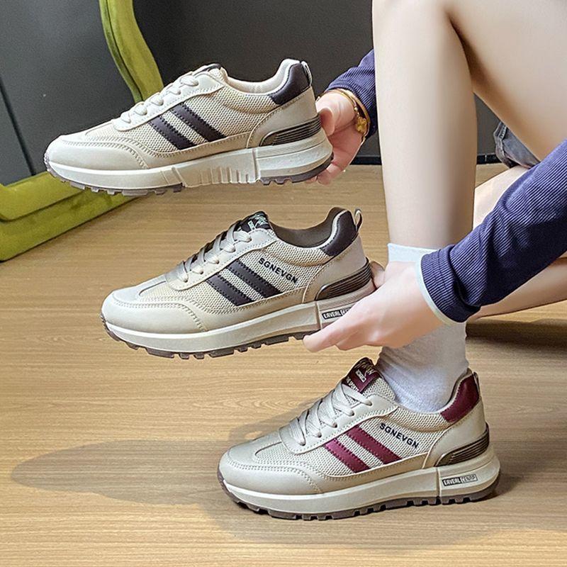 Sko damesko 2025 ny vår lett myk såle ikke slitne føtter Forrest Gump sko plattform pappasko reise allsidig