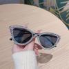 Cat Eye Sunglasses Diamond Fashion Sun Glasses For Women Black Lens Sexy Famale Outdoor Vintage Eyewear Shades Uv400