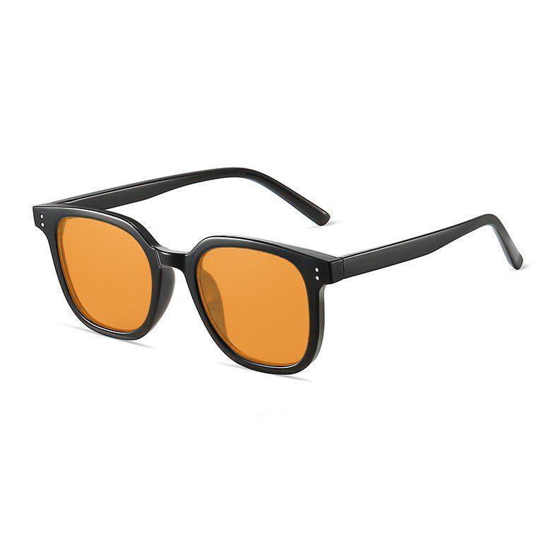 Braune Sonnenbrille G Home Heiße hellgrüne Sonnenbrille für Herren und Damen im trendigen Retro-Stil kann mit einer trendigen Myopie-Brille kombiniert werden