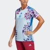 Adidas Logo Pattern Round Neck Short Sleeve T-Shirt Spain National Team Womens Football World Cup Women Tops Shining-Blue HT4314