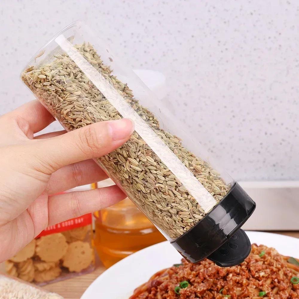 1-20x Transparent Seasoning Jars Salt Pepper Shaker Bottles Spice Condiment Storage Boxes Powder Storage Container Kitchen Tools