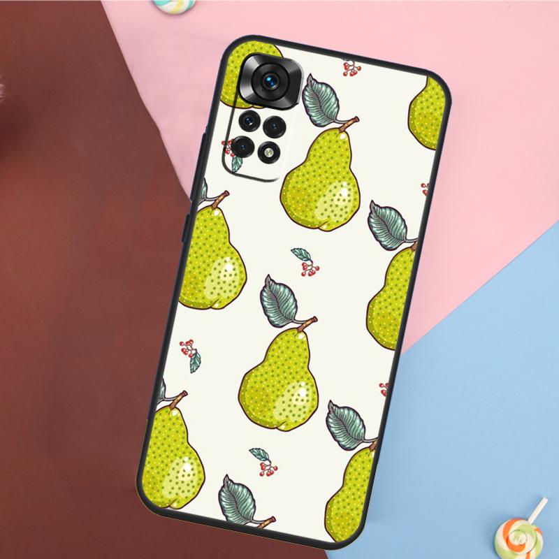 Avocado Pear Papaya Fruit Cover For Xiaomi Redmi Note 14 13 12 9 10 11 Pro 9S 10S 11S 12S Redmi 14C 10C 12C 13C Case