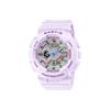 Casio Baby-G Series 100m Waterproof Fashionable Simple Solar Quartz Movement Resin Strap Watch Women Watches Purple BA-110XPM-6A