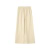 Skechers Sports Alliance Series Comfortable Loose Breathable Solid Color Wide Leg Casual Pants Women Pants Bleached-Sand L424W023-046L