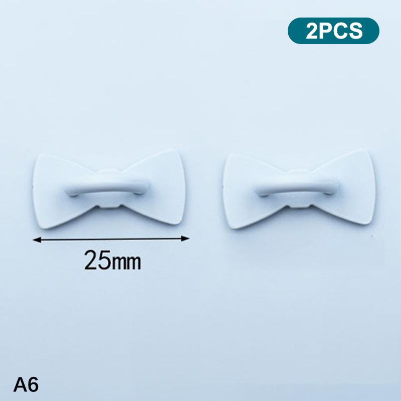 2Pcs Adhesive Metal Phone Charm Holder Smooth Edge Sticky Pendant Hook Finger Ring Grip for  Android Phone Case