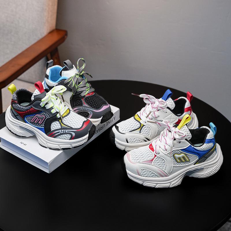 Children's Dad Shoes 2025 Spring and Autumn New Classmates Boys Sports Shoes Soft Sole Non-slip Lightweight Breathable Girls Running Shoes