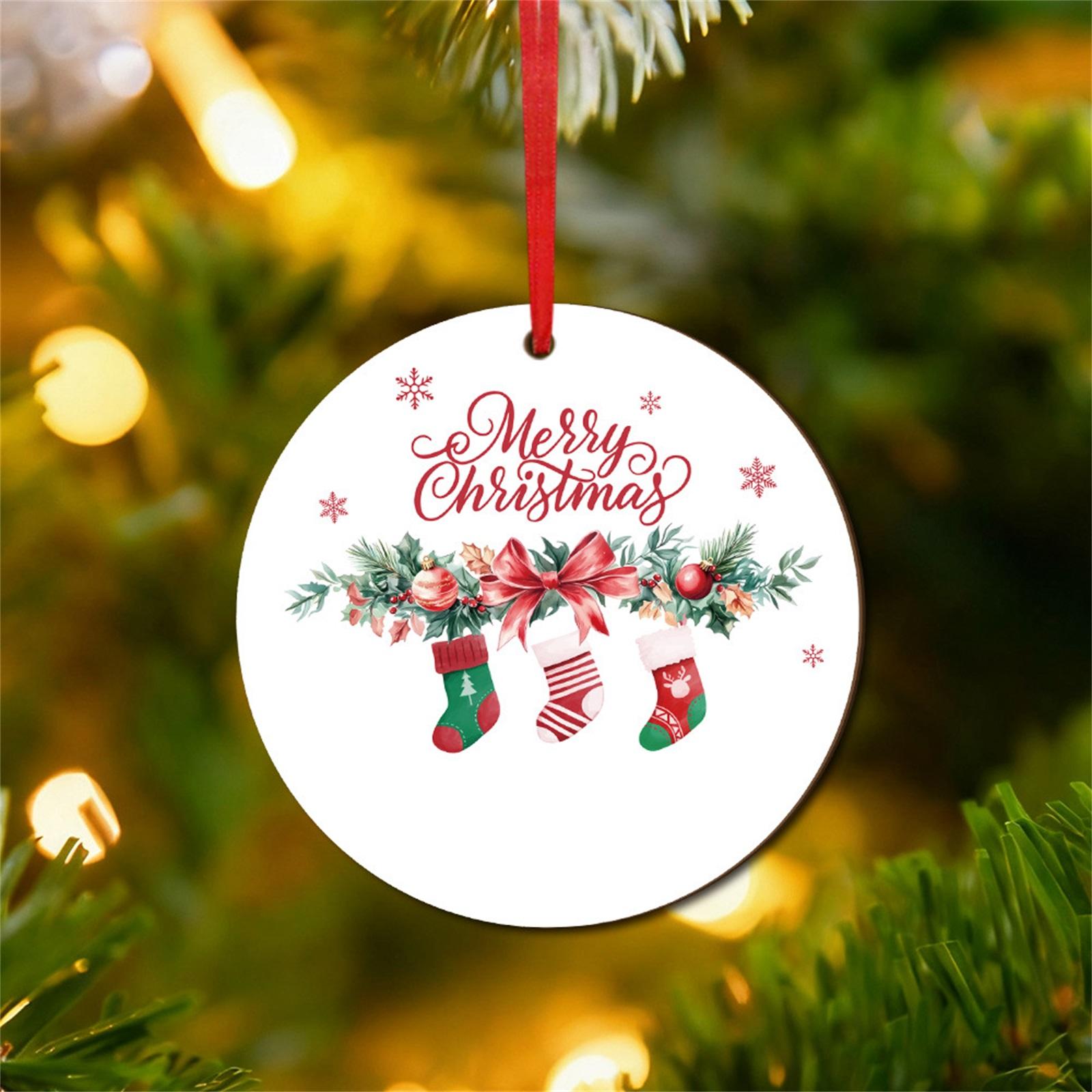 

Подарочный Чулок Украшение Сувенир Деревянный Рождественский Подвесок One Size