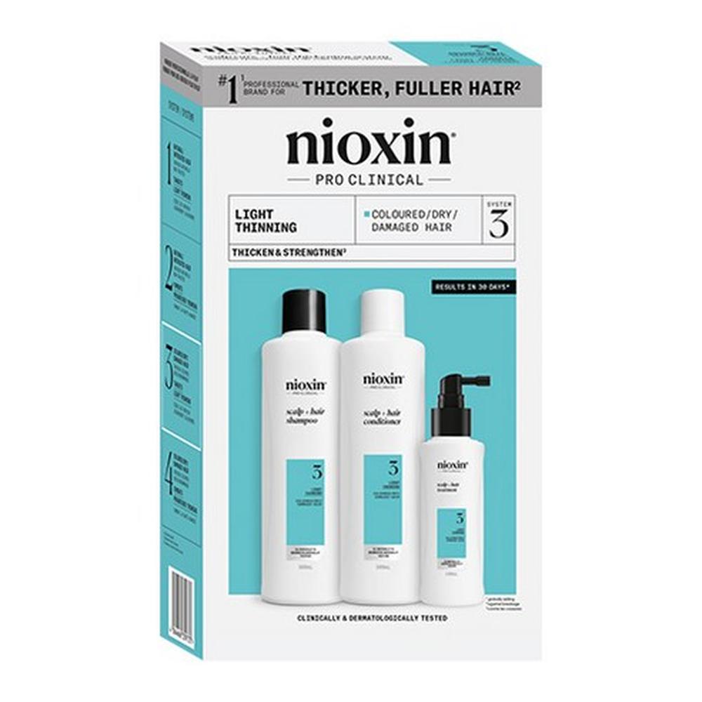 Nioxin System 3 Trial Kit Coloured Hair Scalp Care – Colour Care, Scalp Protection, Korean 1 Set