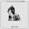 Dragon Ball Goku Vegeta Reflective Sticker Car Body Modification Sticker Motorcycle Front Windshield Sticker