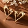 Simple Fashion Heart Shaped Stud Earrings For Women Jewelry