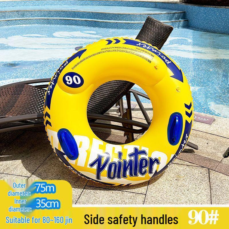 Adult & Children's Inflatable Swim Ring: Thickened Lifebuoy & Underarm Float for Beginners