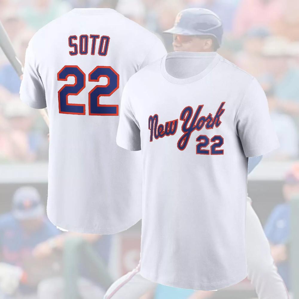 NEW Juan Soto #22  2025 Player Name & Number Fan Gifts CG2506 Unisex T-Shirt Graphic Tee XL