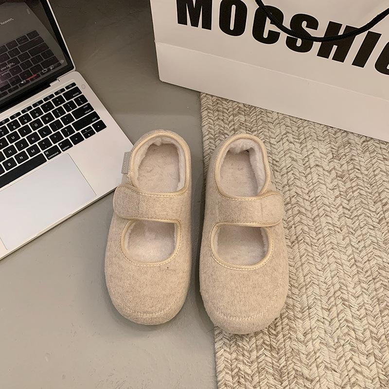 

Повседневные универсальные туфли Мэри Джейн на липучке, нескользящие, весенне-осенние, модные, дышащие, на плоской подошве, с мелким вырезом, туфли Дуду 40 хаки