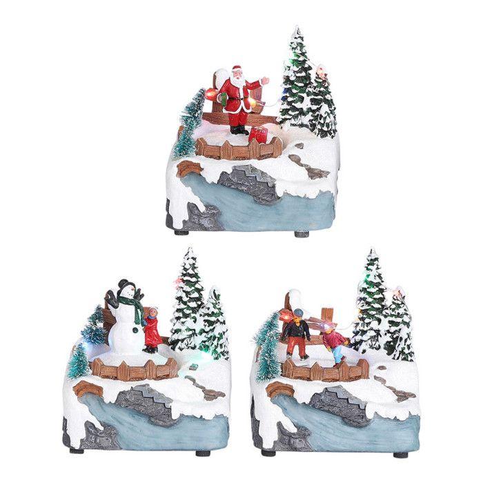 Décoration De Noël - House of Seasons - 11 X 9 X 13,5 Cm - Couleurs Festives - À Poser
