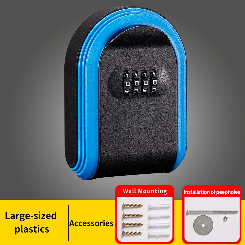 All-Plastic Combination Key Box: Decorative Key Storage Solution