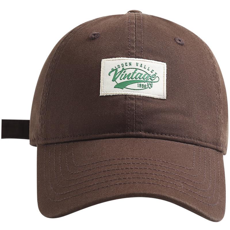 Japanese Fashion Brand Cloth Letter Baseball Cap for Women Korean Style Versatile Face Showing Small Spring Summer Couple Casual Baseball Cap for Men