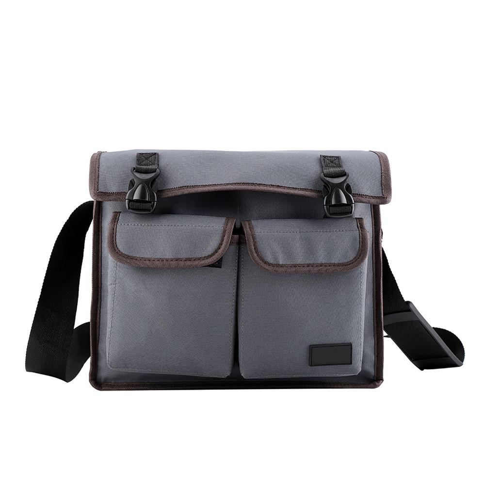 Portable Tools Bag Heavy Duty 600D Oxford Cloth Shoulder Bag Thickened Multiple Pockets Electrician Tools Bag серый