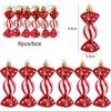 6pcs Christmas Lollipop Candy Cane Pendant Xmas Tree Hanging Ball Ornaments Christmas Decorations for Home 2024 New Year Gift