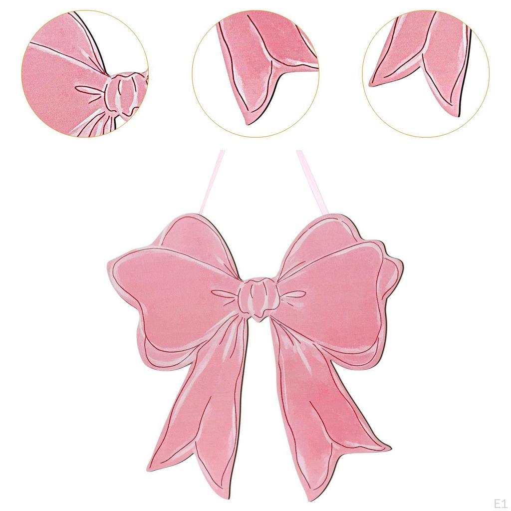 Ornement Plaque Nœud Rose pour Décoration Intérieure Familiale Accessoire Panneau Mural Extérieur