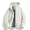 Men's Winter Solid Color Hooded Puffer Jacket - American Trendy Brand: New Arrival, Warm, Thick, Loose Fit