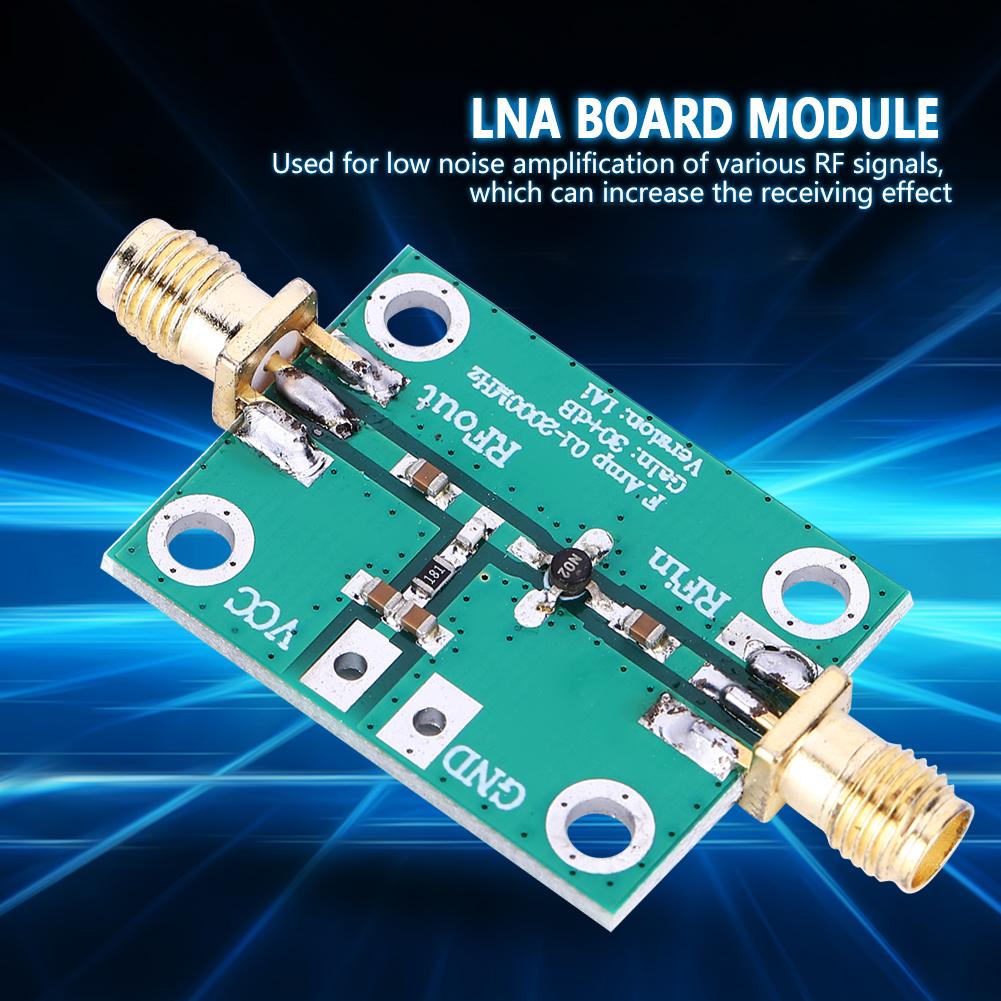 Amplificator RF în bandă largă Modul placă LNA cu zgomot redus 0,12000MHz Câștig 30dB