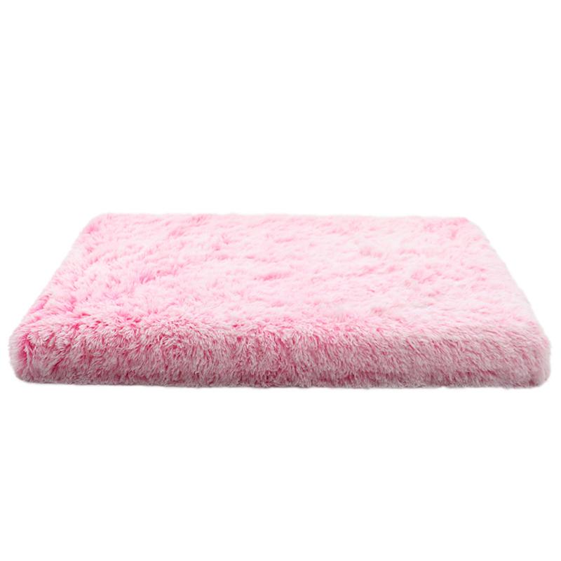 Luxurious Cozy Square Plush Large Dog Bed Thickened Washable Pet Sofa Bed with Non-Slip Detachable Cover Pet Indoor Furniture