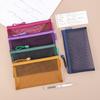 Korean Mesh Pencil Case for Primary Students - Single Layer Stationery & A6 File Bag