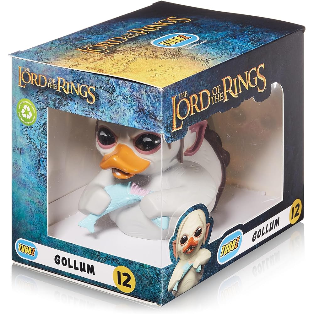 TUBBZ Gollum Collectible Vinyl Rubber Duck Figure Official Lord of the Rings Boxed Edition