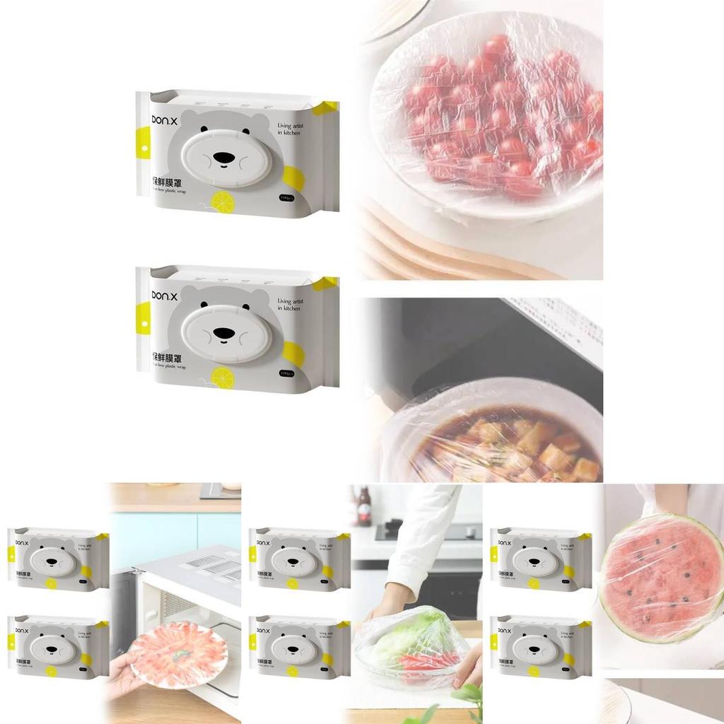 Kitchen Food Grade Plastic Wrap Covers With Elastic Edges For Home Use