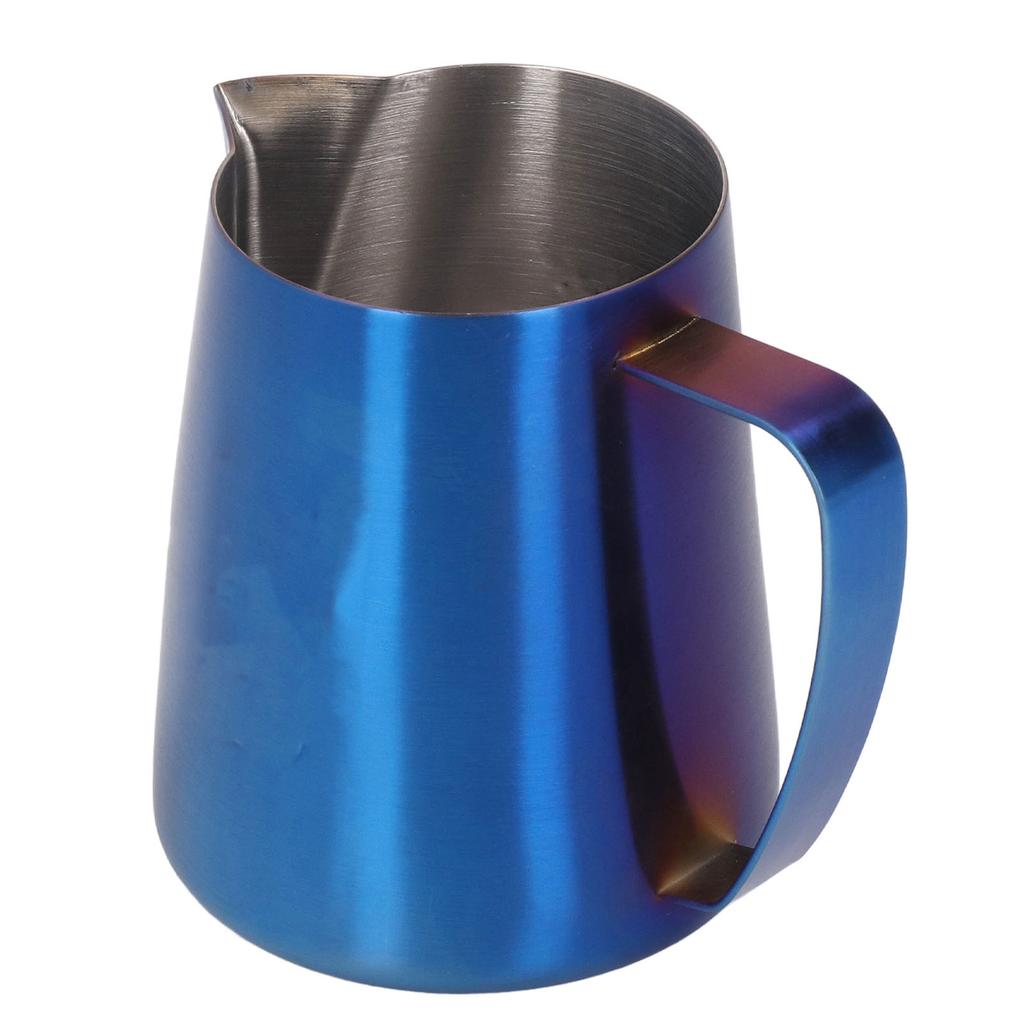Frothing Pitcher Eagle Spout Prevent Spilling 304 Stainless Steel Frother Cup with Handle for Milk Coffee 420ml