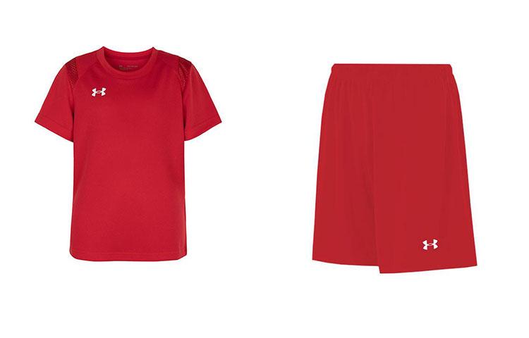 Under Armour Casual Sportswear Red Kids 21600509-600+21600208-600 YLG